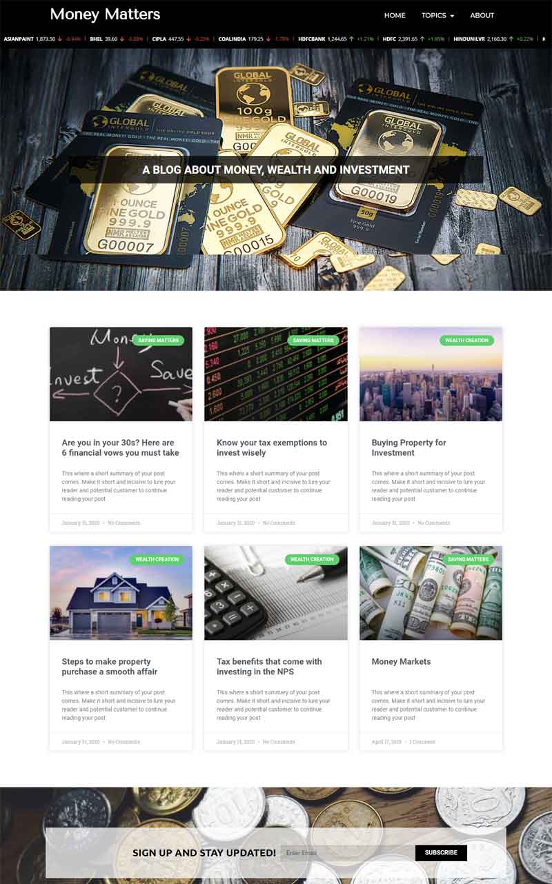 Start a Financial Blog