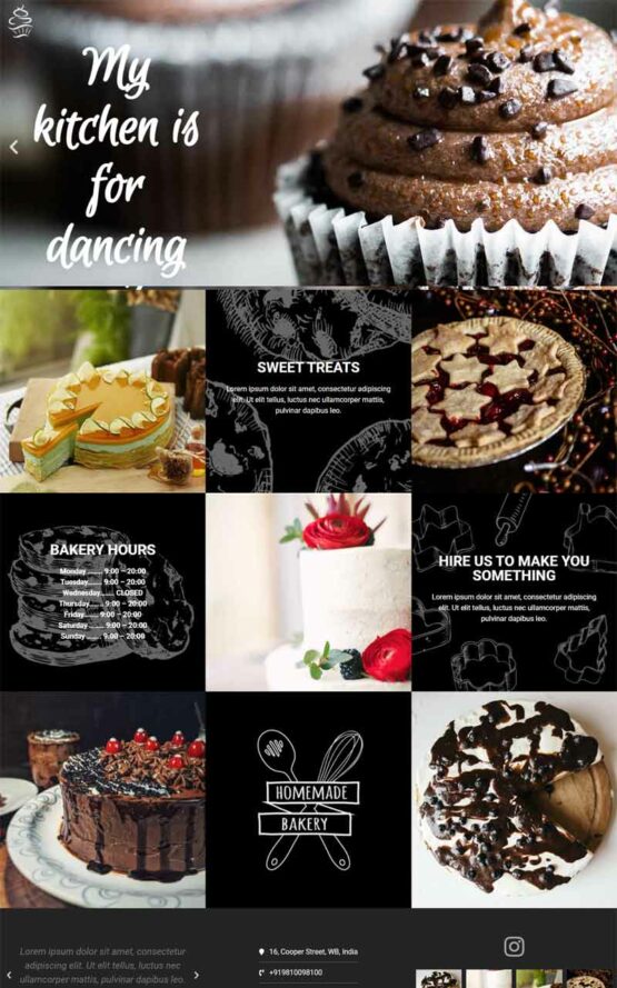 Simple Cakes/Bakery website