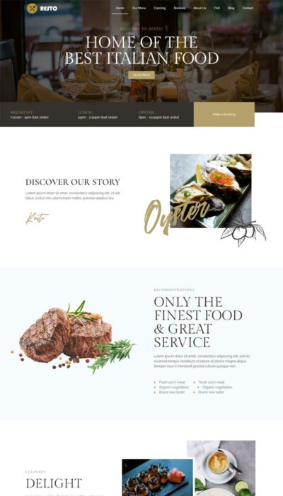 Business Website- Restaurant